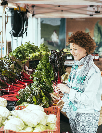 Joanne at Farmer's Market