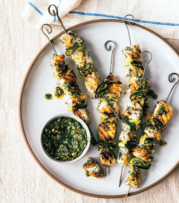 Halibut Skewers
